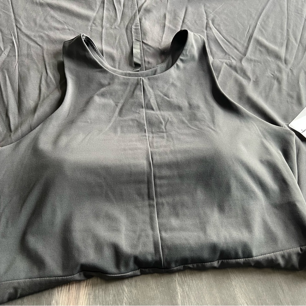 NWT Gaiam L Journey Midi Dress w/Bra Cups Black - Picture 8 of 8